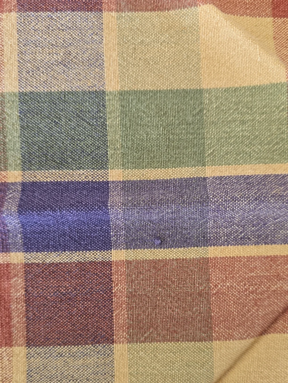 Plaid Fall Colors Cloth Napkins, Set of 8